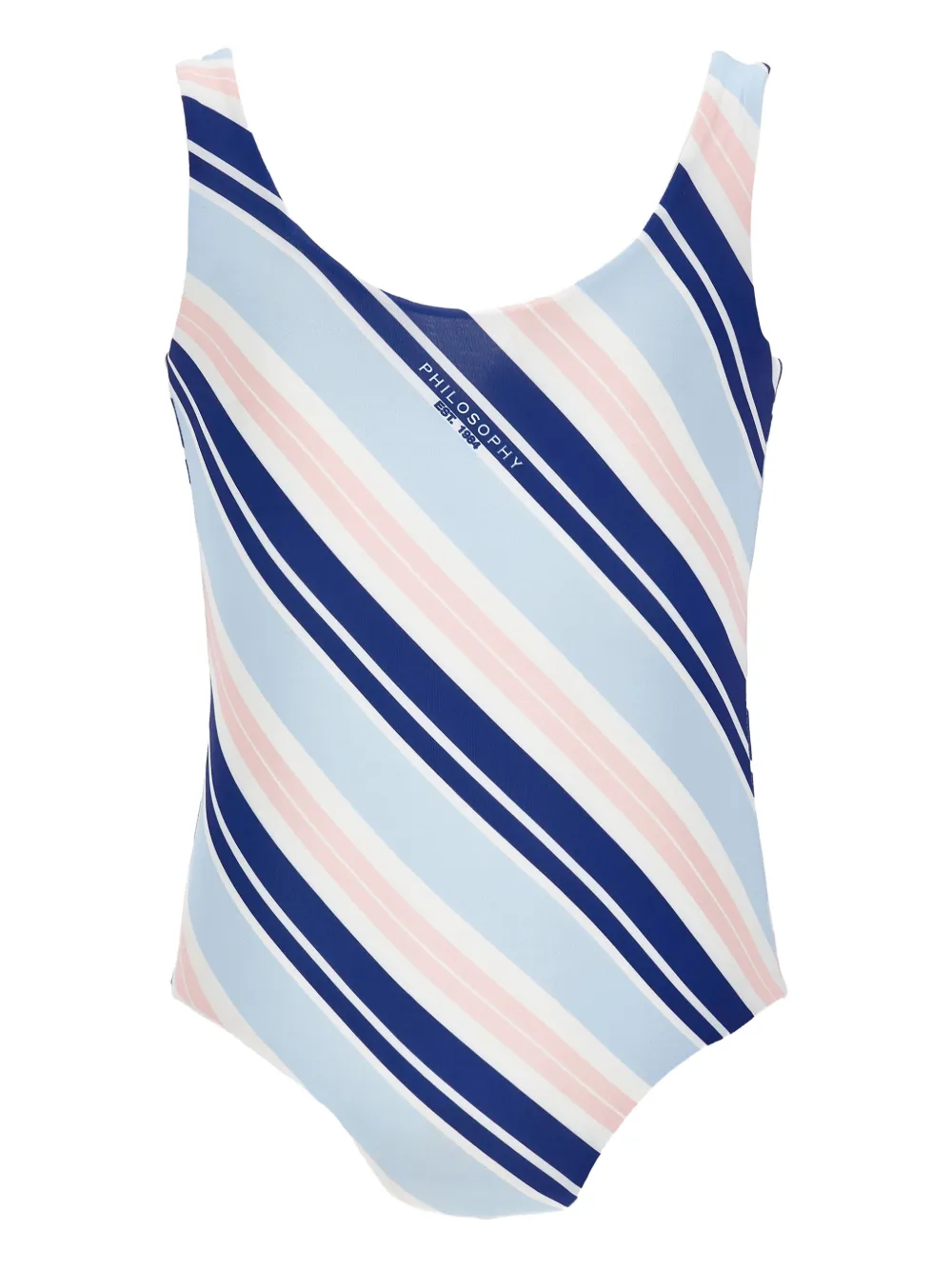Philosophy Di Lorenzo Serafini Kids Costume da bagno a righe - Blu