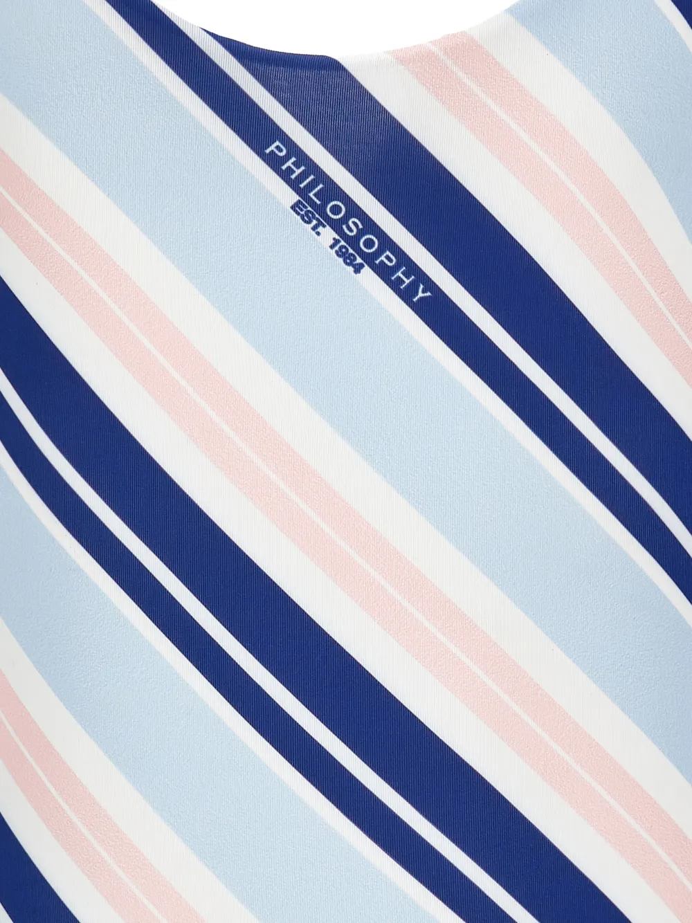 Philosophy Di Lorenzo Serafini Kids Gestreept badpak Blauw