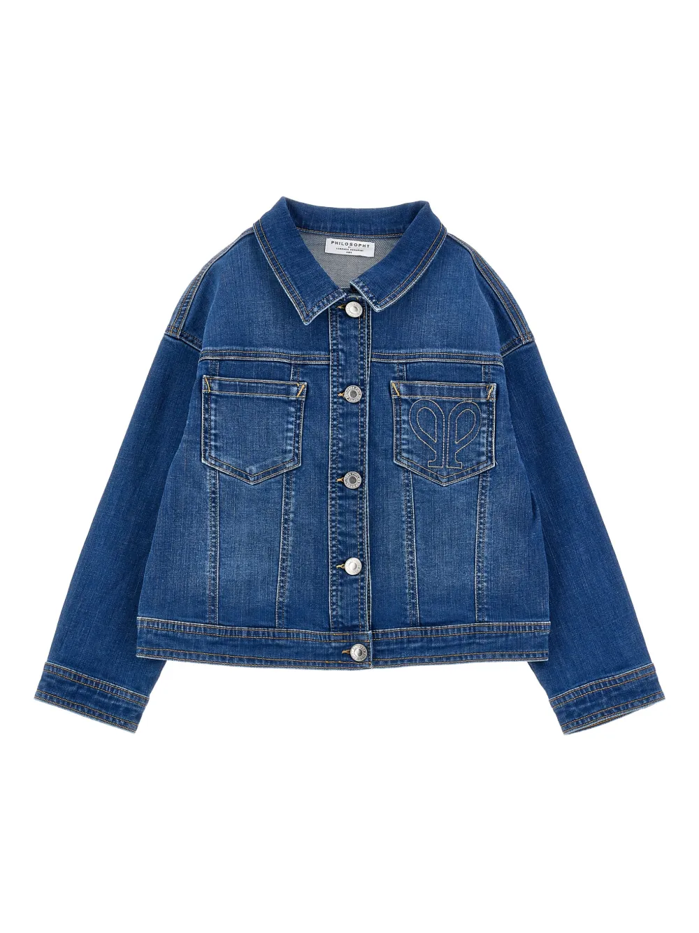 Philosophy Di Lorenzo Serafini Kids Giacca con ricamo - Blu