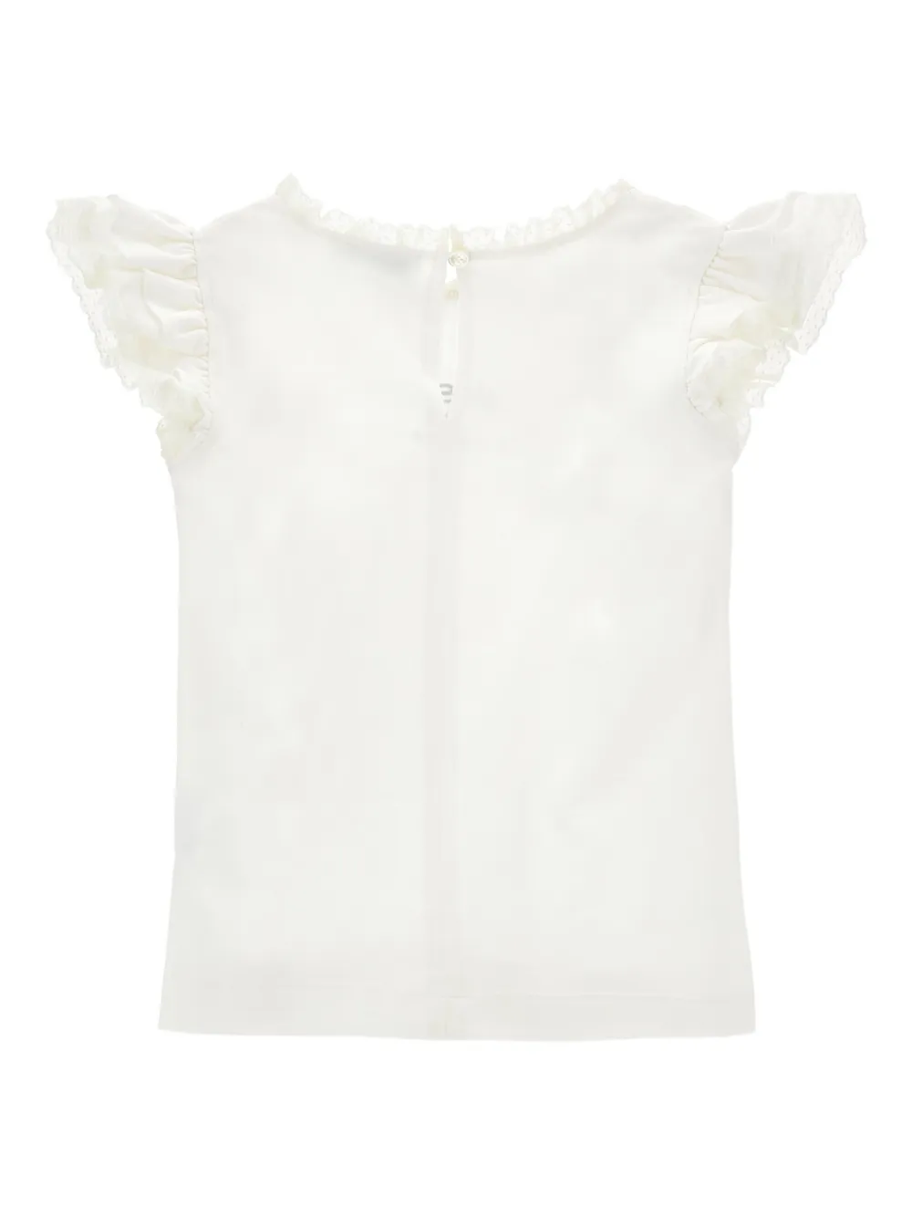Ruffled-Lace T-Shirt