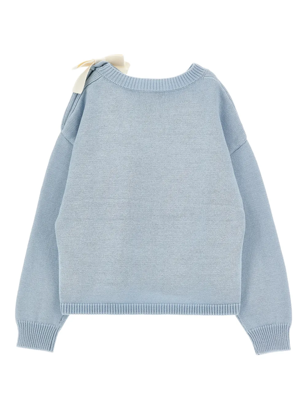 Bow-Buttoned Sweater