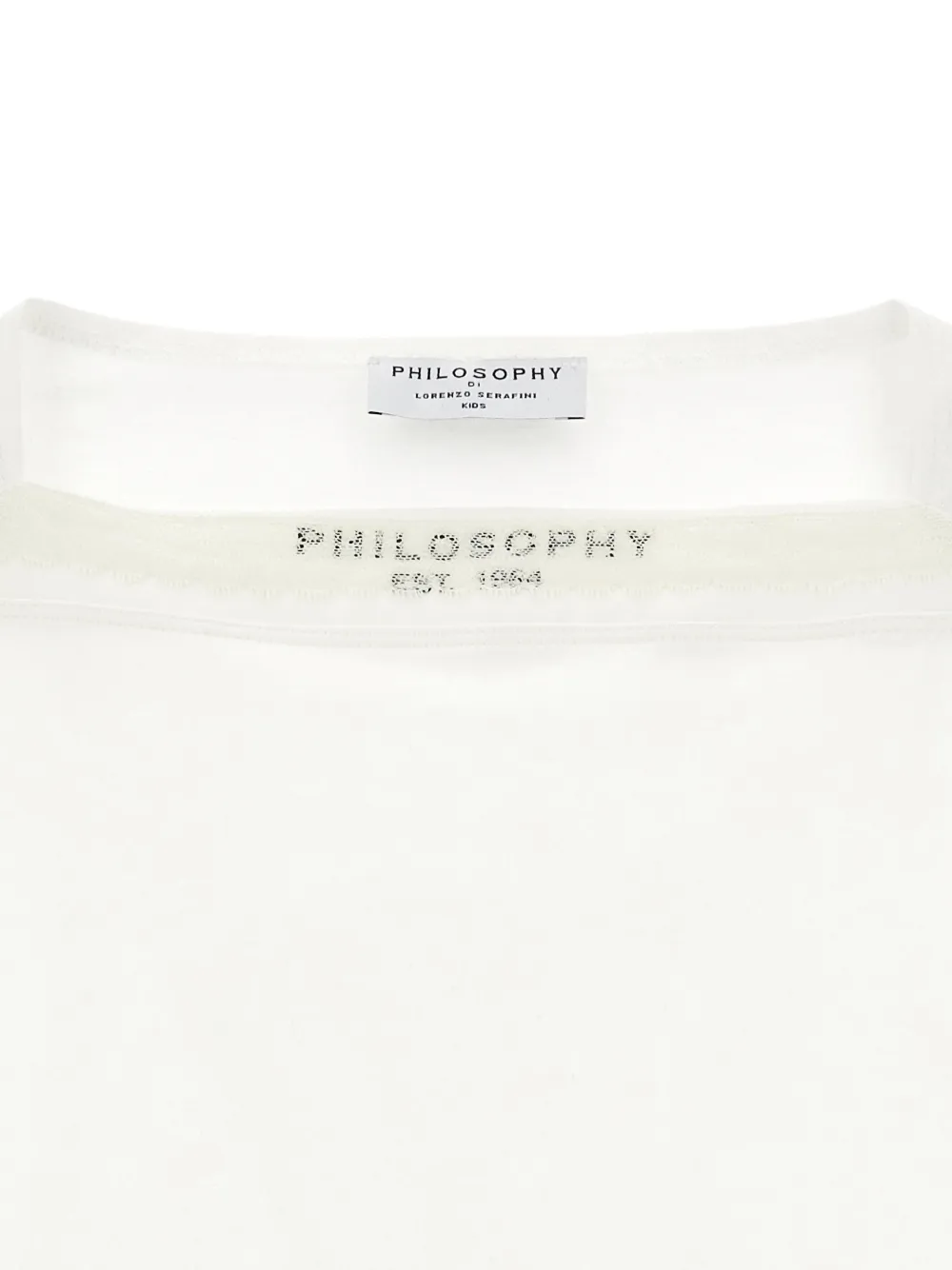 Philosophy Di Lorenzo Serafini Kids Top met logoprint Wit