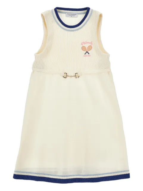 Philosophy Di Lorenzo Serafini Kids embroidered-ribbed dress