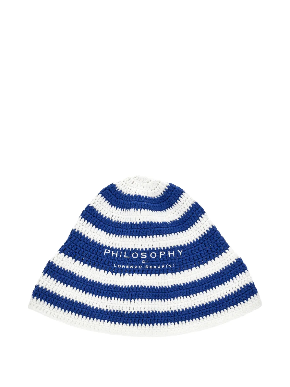 Philosophy Di Lorenzo Serafini Kids Berretto a righe con stampa - Blu