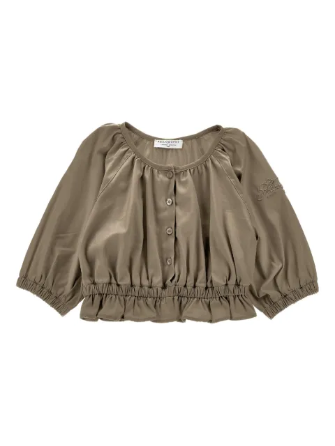 Philosophy Di Lorenzo Serafini Kids ruffled-buttoned top