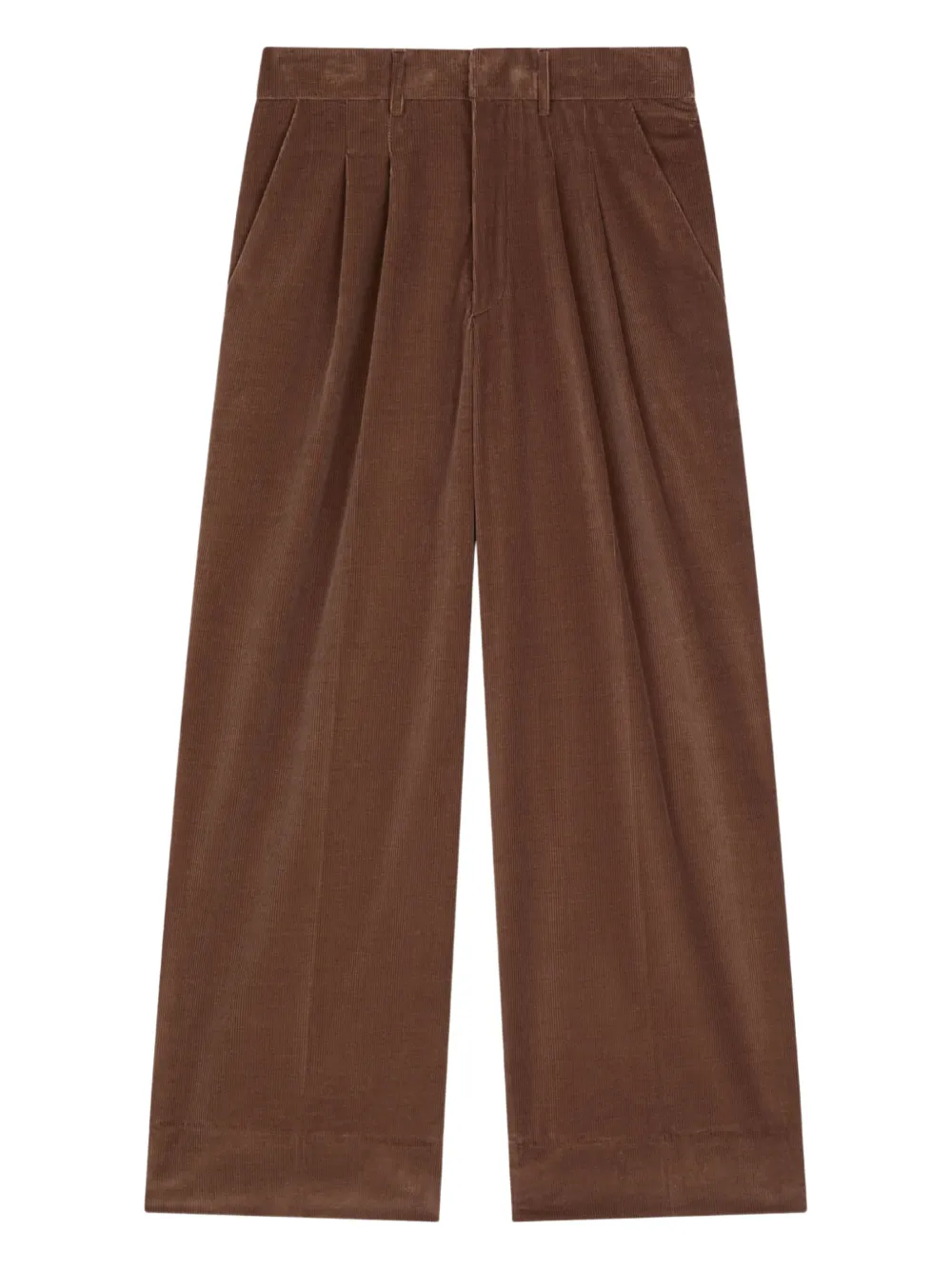 Dondup Eloise Pleated Trousers In Brown