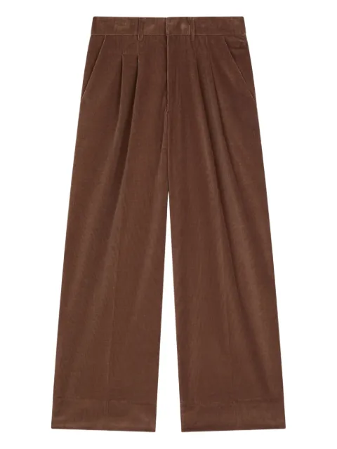 DONDUP pantalones Eloise con pliegues a cuadros