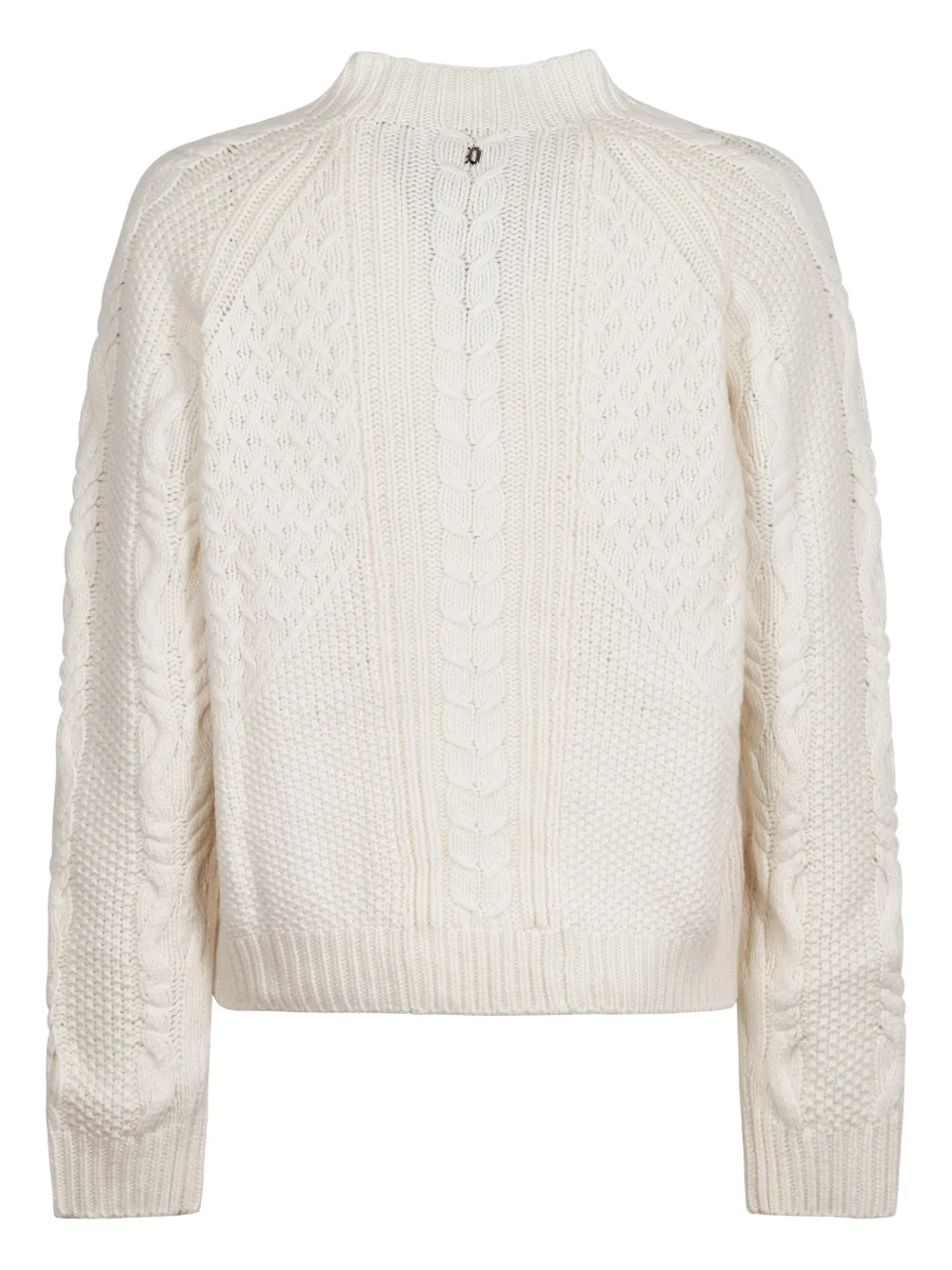 DONDUP Cable knit sweater Beige