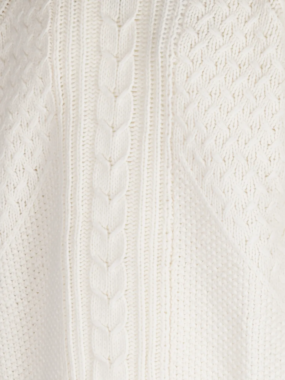 DONDUP Cable knit sweater Beige