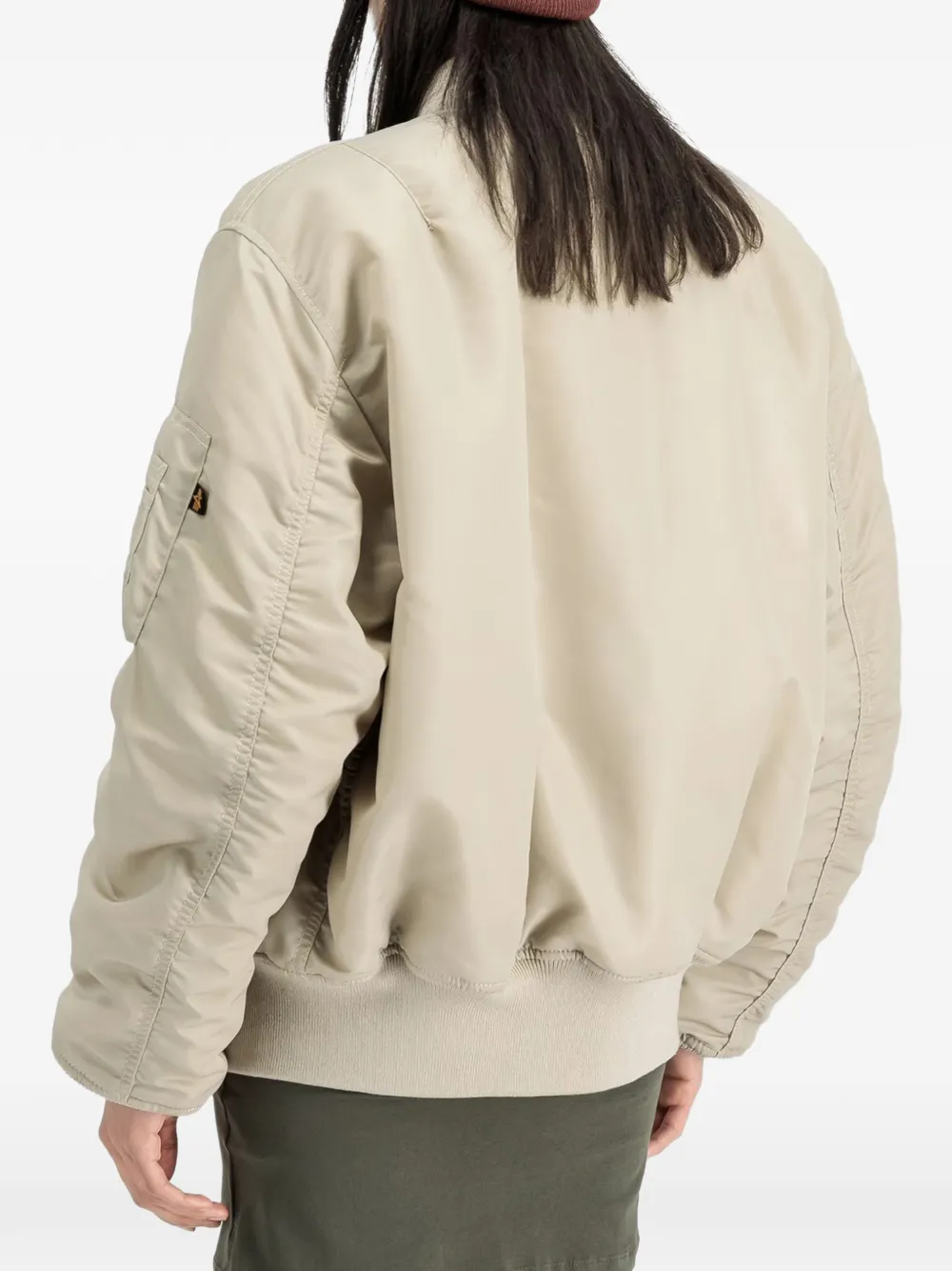 Alpha Industries MA-1 Heritage jack met ritszak Beige