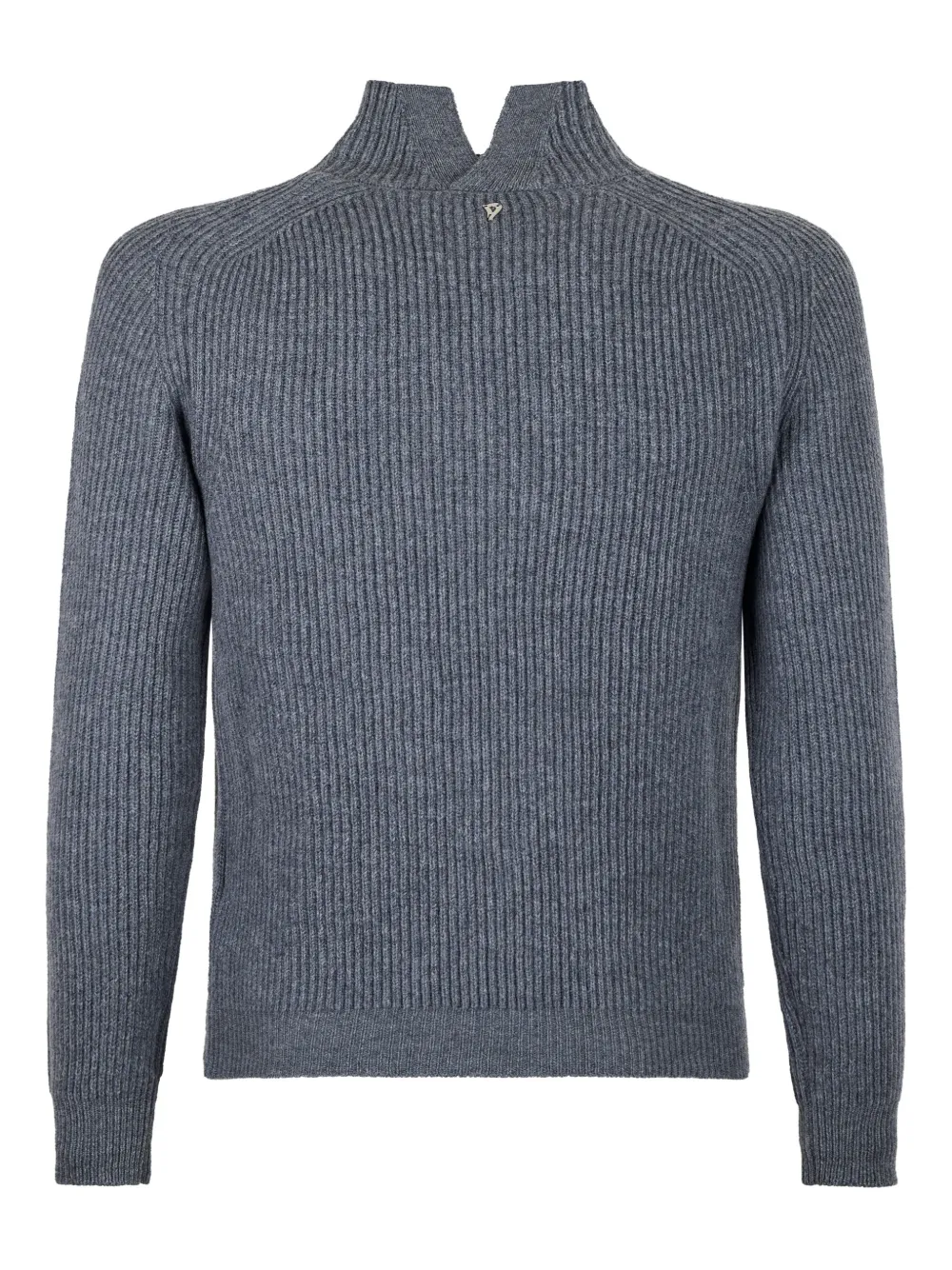 DONDUP ribbed high-neck sweater Grijs