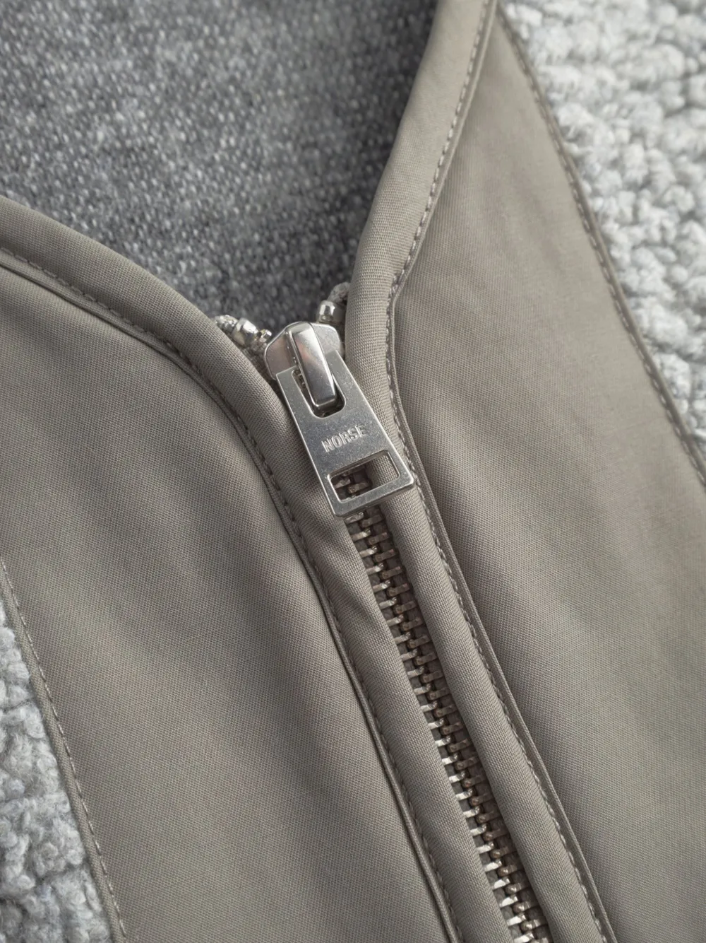 Norse Projects zip jacket Grijs