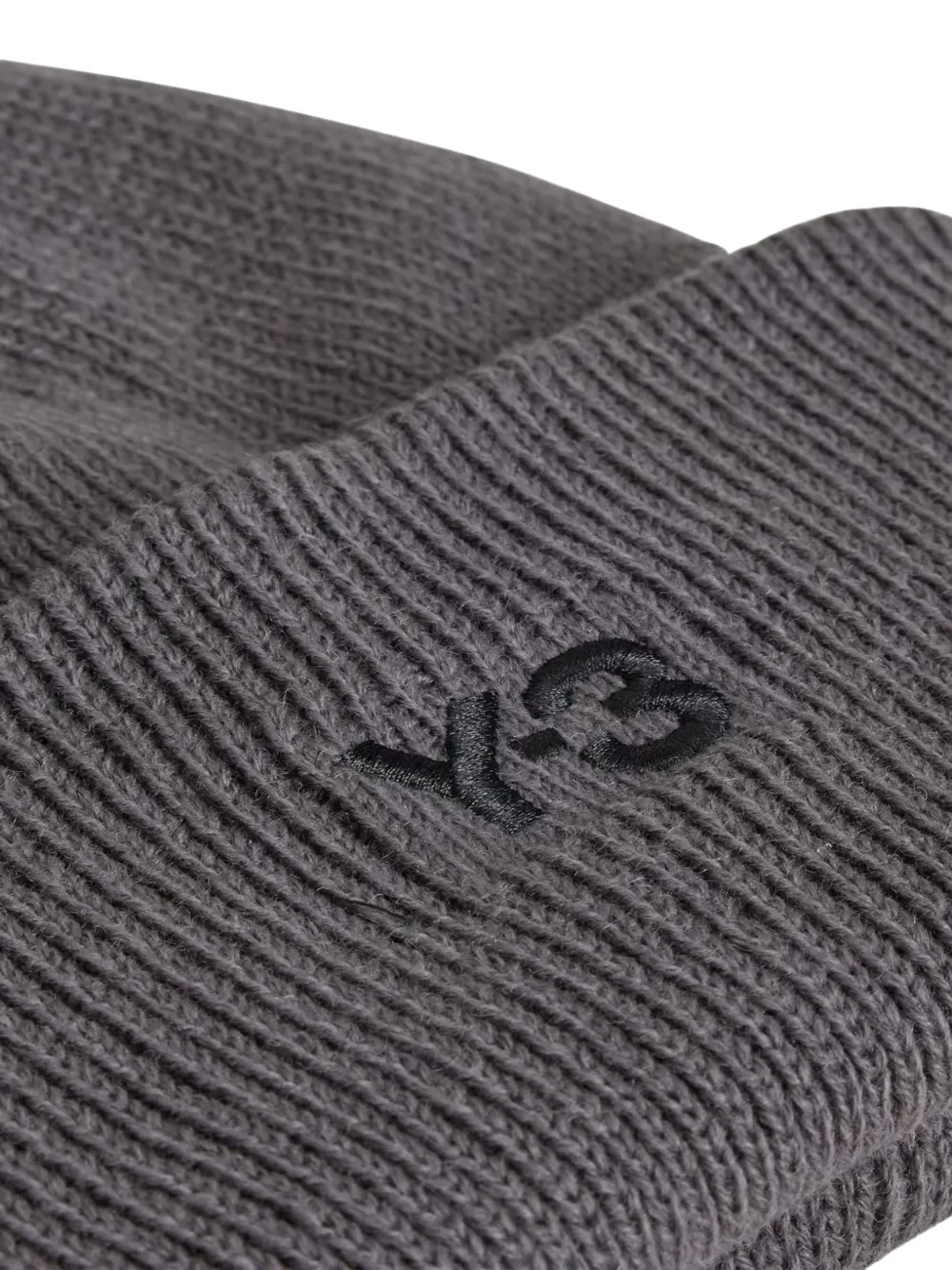 Y-3 Logo Beanie Hat In Green