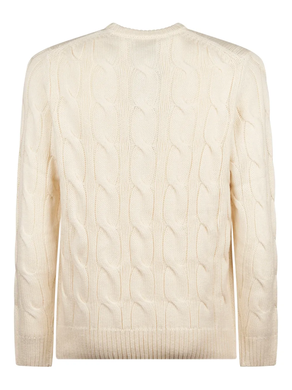 MC2 Saint Barth cable-knit crew-neck sweater - Beige