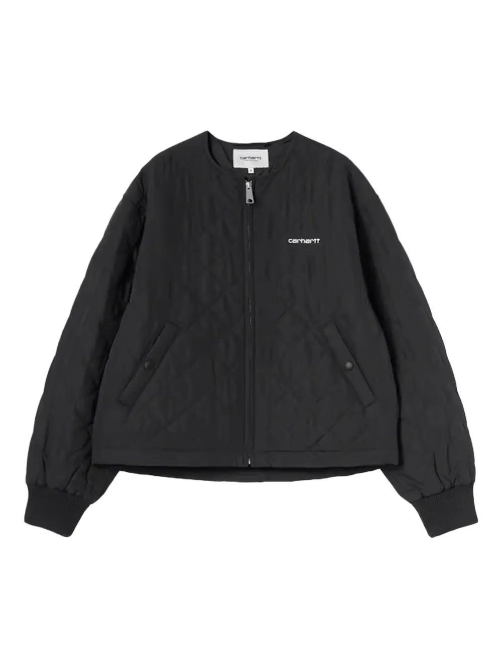 Carhartt Quilted Buttoned Puffer Jacket In Black