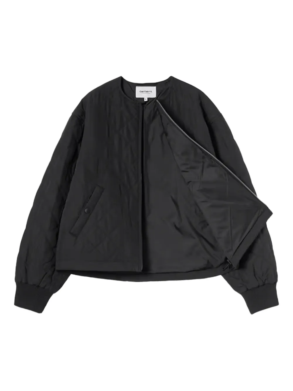 Carhartt Quilted Buttoned Puffer Jacket In Black