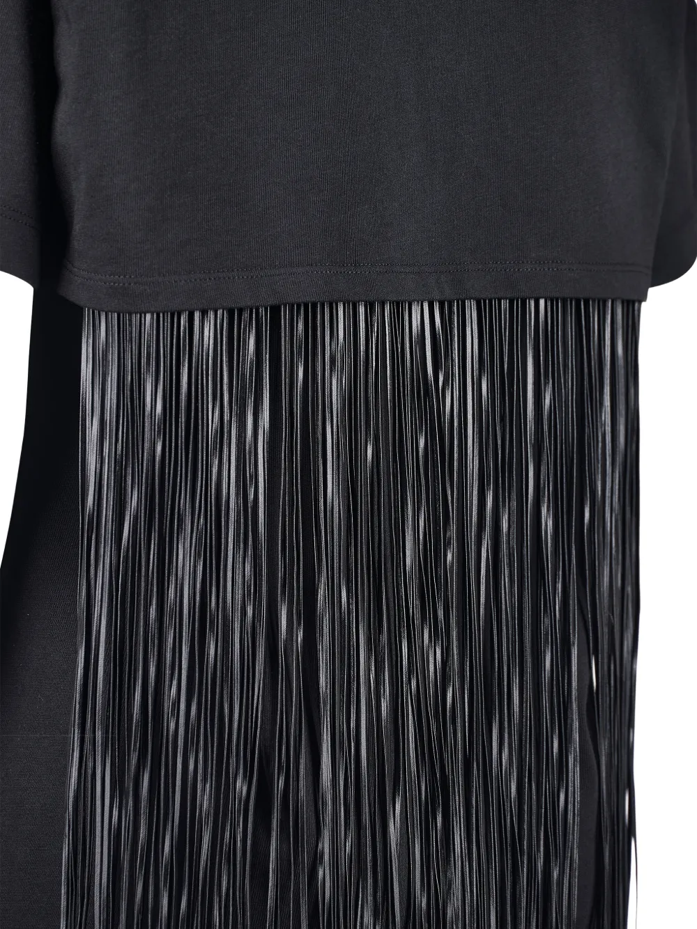 Sportmax fringe-detail T-shirt Zwart