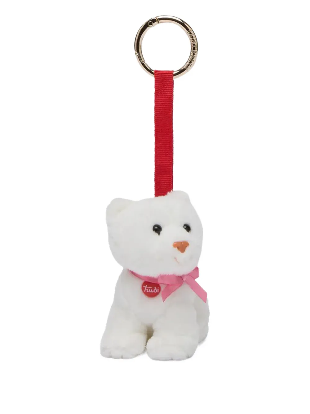 Mc2 Saint Barth 缎带细节钥匙扣 In White