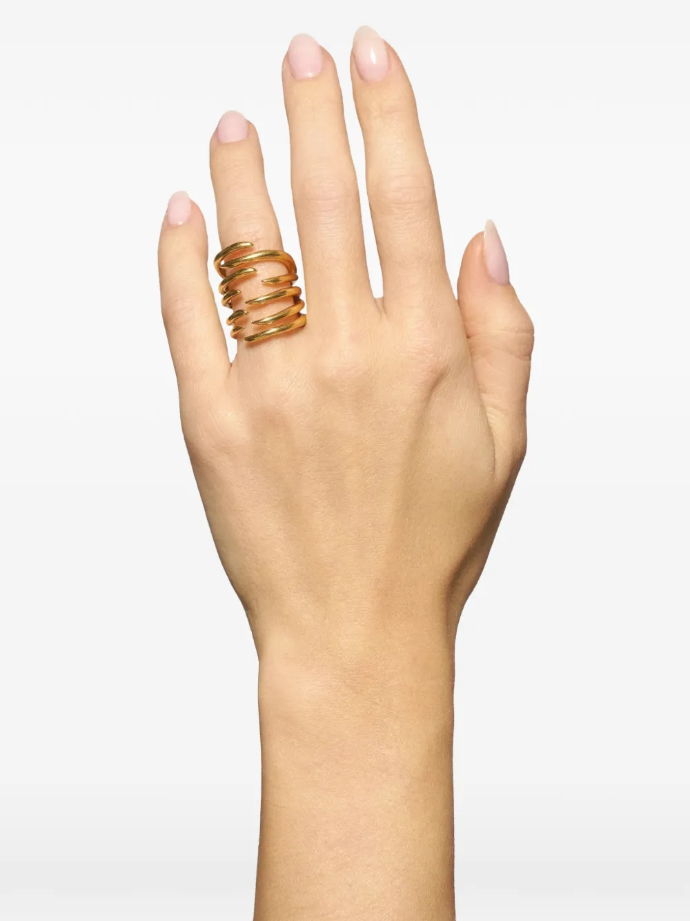 Panconesi Twisted Gold-tone Ritorto Ring With Sculptural Design In Gold