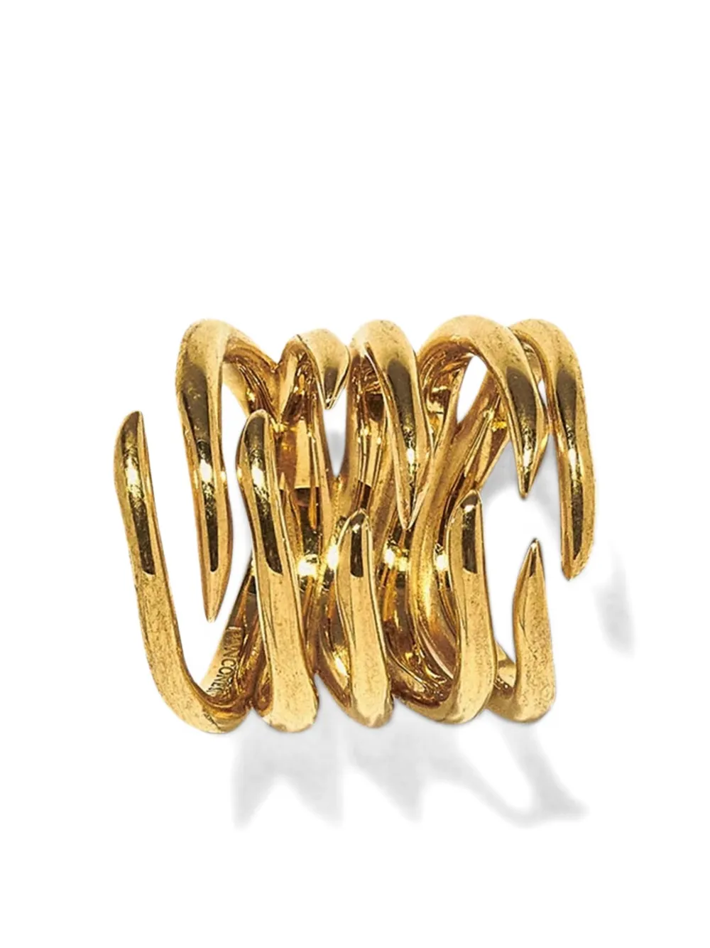 Panconesi Twisted Gold-tone Ritorto Ring With Sculptural Design In Gold