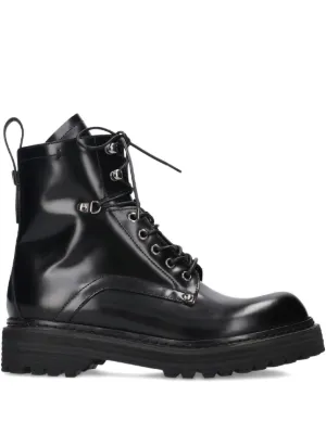NAKED WOLFE Sloane Leather stacked-sole Boots | Black | FARFETCH IN
