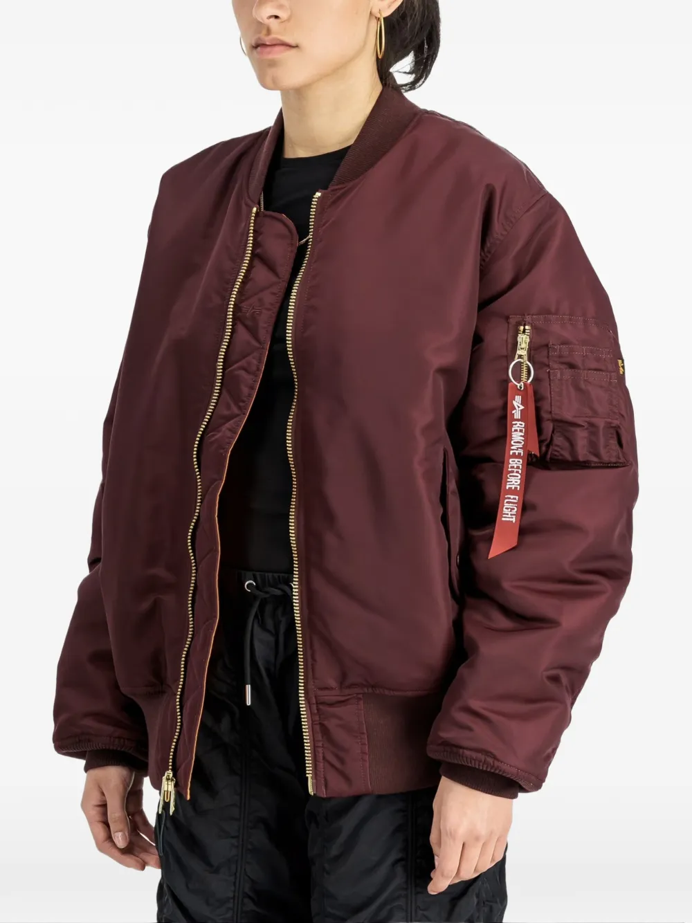 Zip-Up Reversible Bomber Jacket