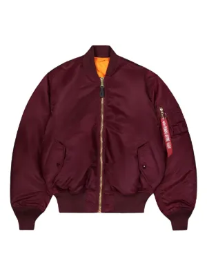 Alpha Industries zip-up Bomber Jacket | Purple | FARFETCH ZA