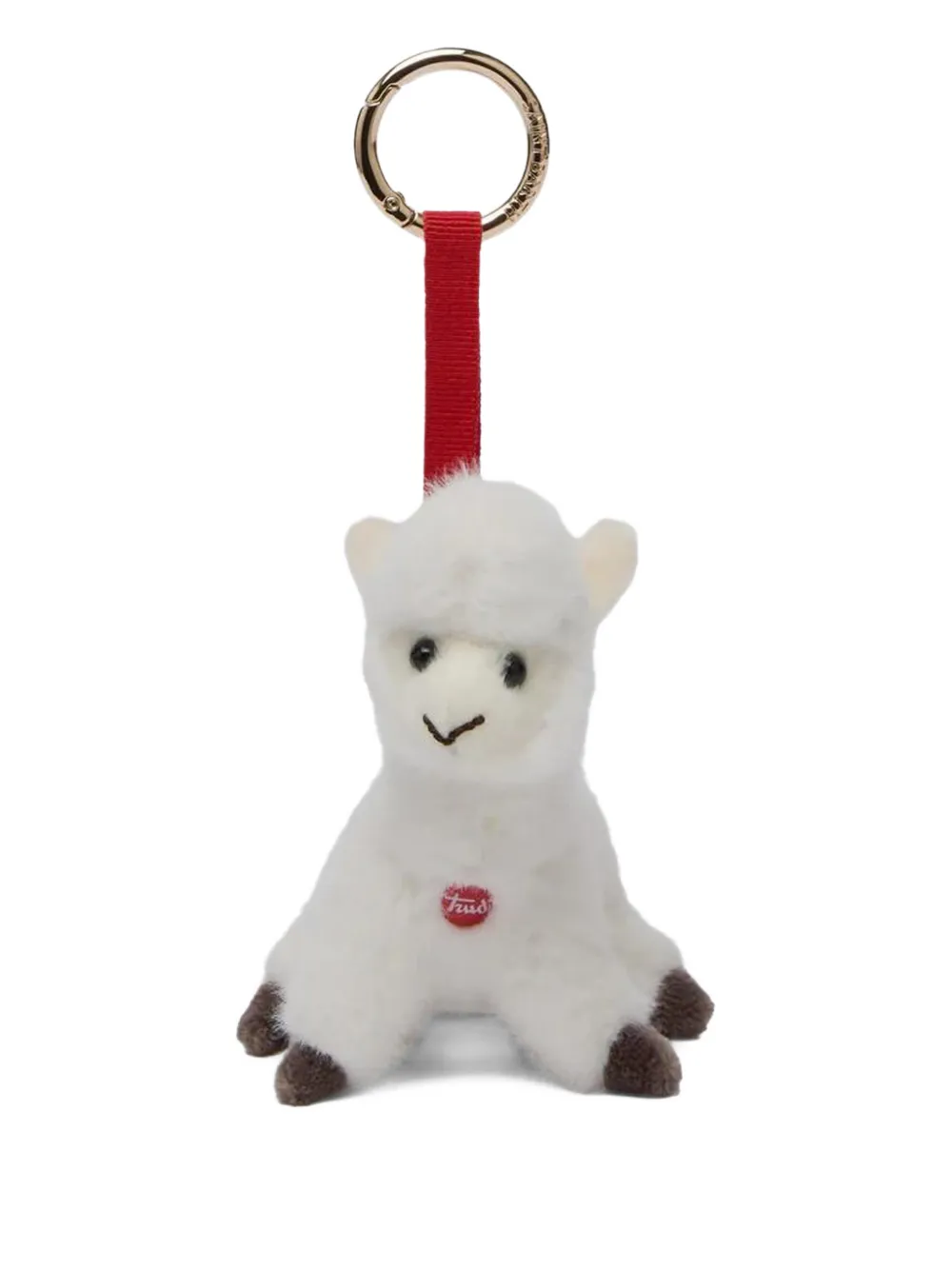 Mc2 Saint Barth 流苏边小羊图案钥匙扣 In White