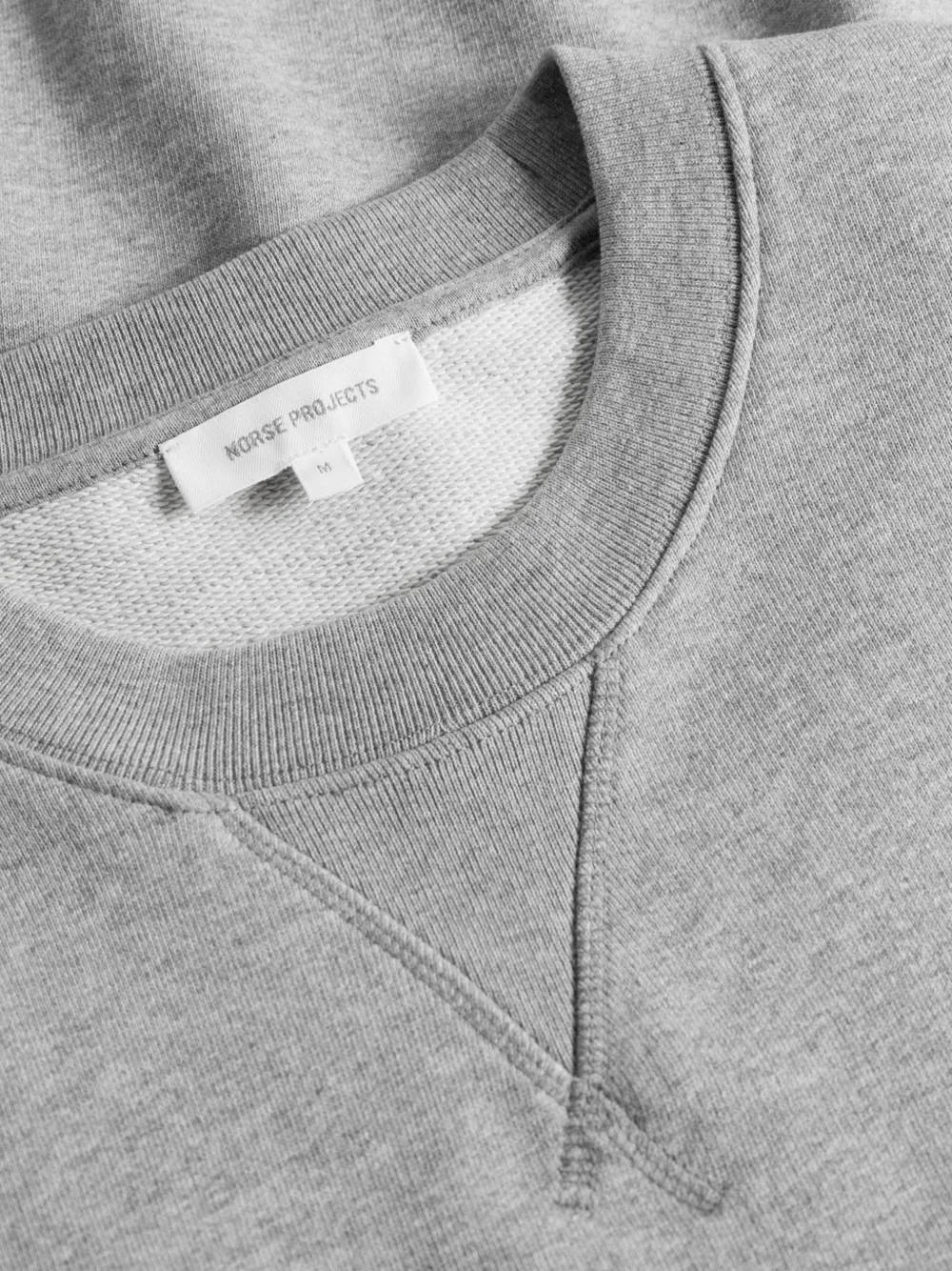 Norse Projects knitted cotton sweatshirt Grijs