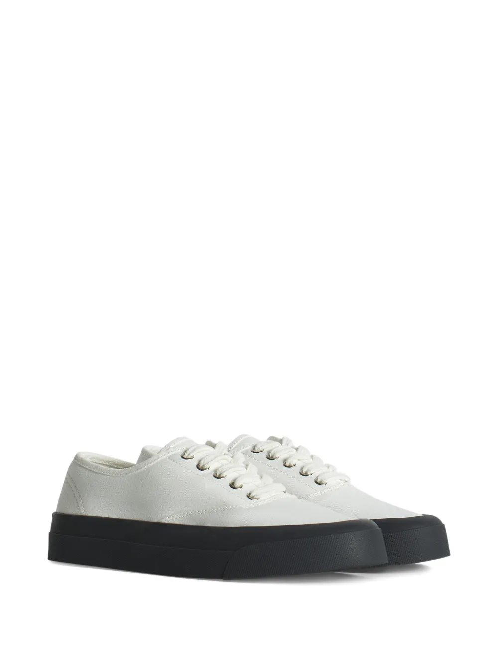 Maison Kitsuné Sneakers met contrasterende zool Wit