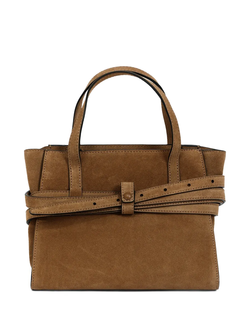 Moschino buckle-fastening tote bag - Bruin