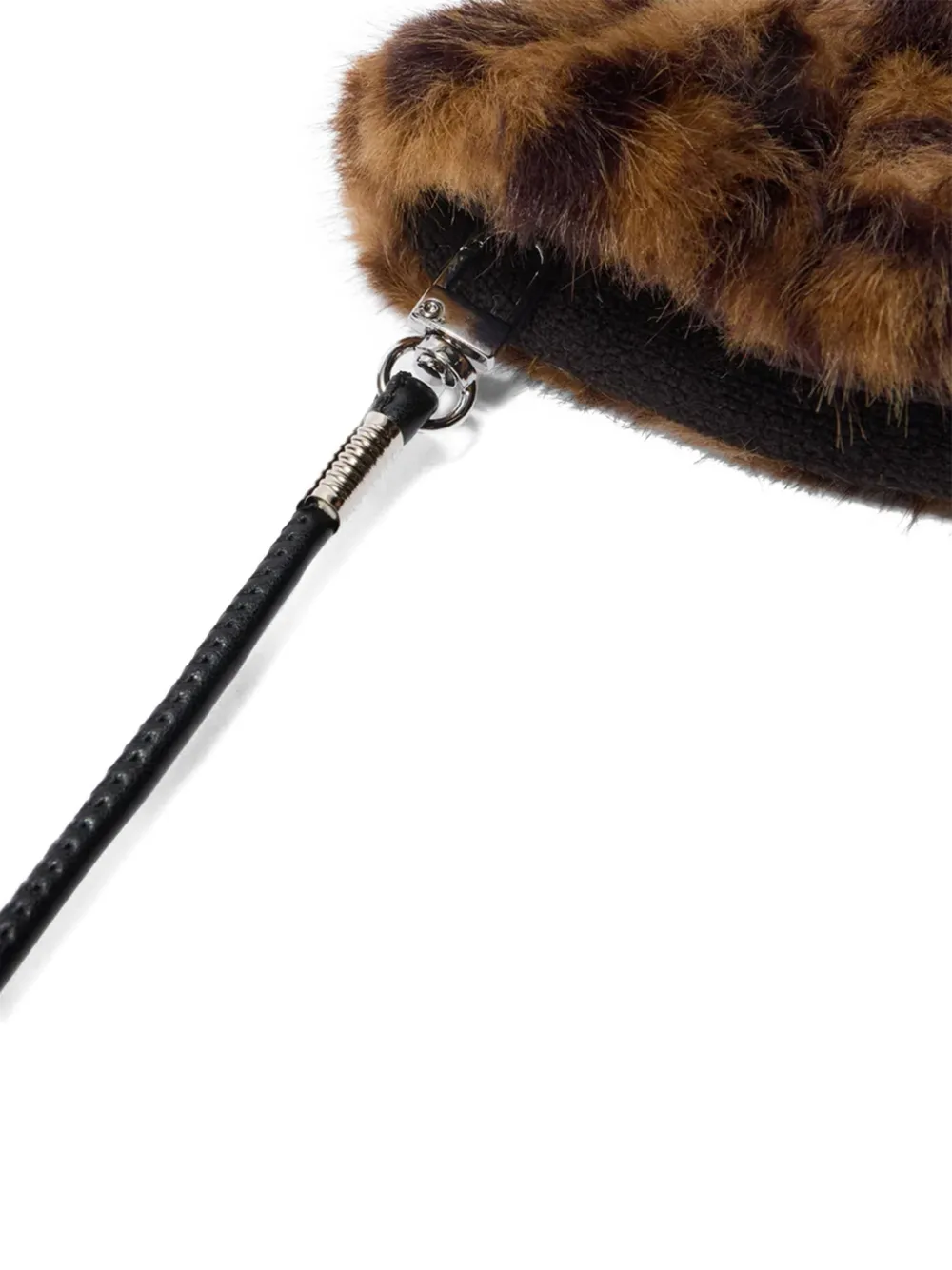 Mc2 Saint Barth Muffy Leopead-print Mittens In Brown