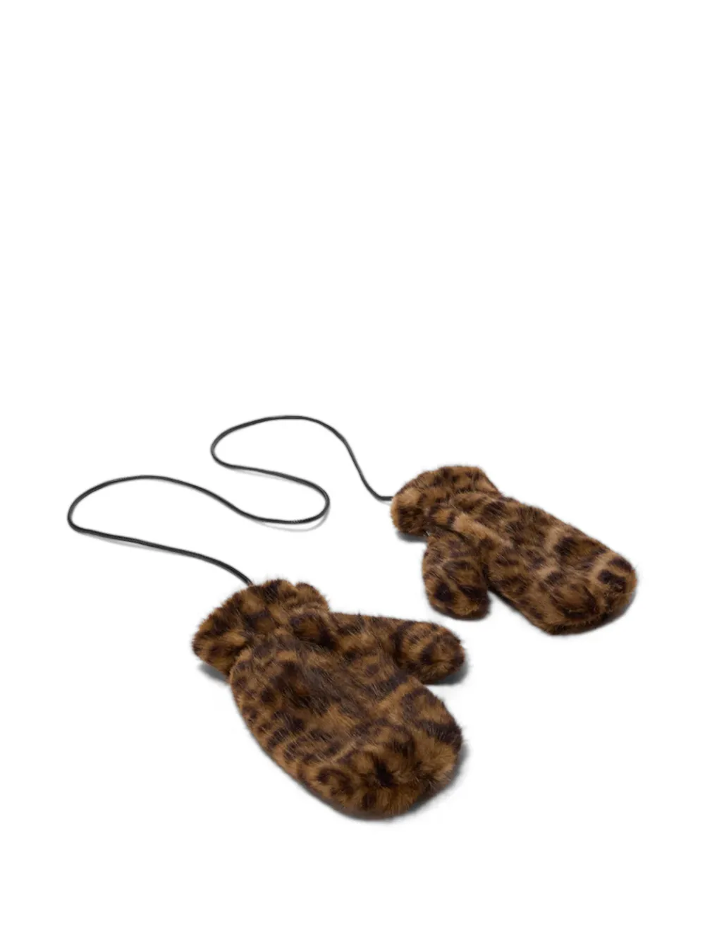 MC2 Saint Barth Muffy leopead-print mittens | Image 2