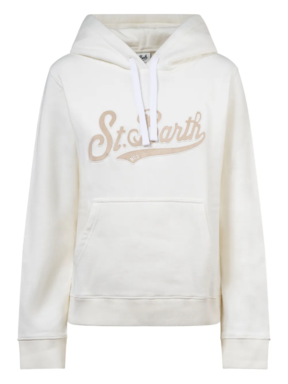 Mc2 Saint Barth Logo Hoodie In White