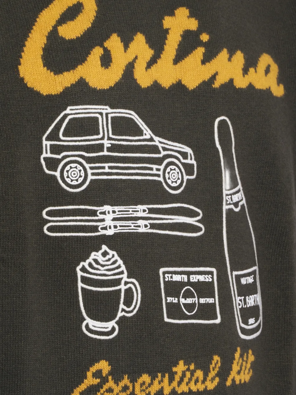 MC2 Saint Barth Heron crew-neck sweater Groen