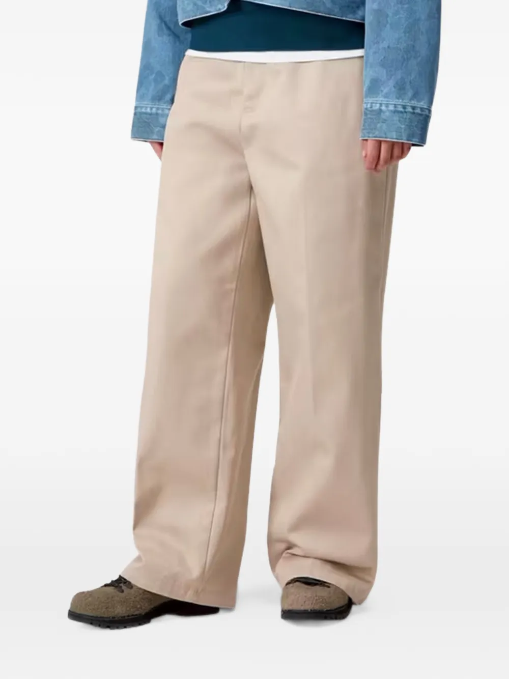 Carhartt WIP Omak logo-patch trousers - Beige