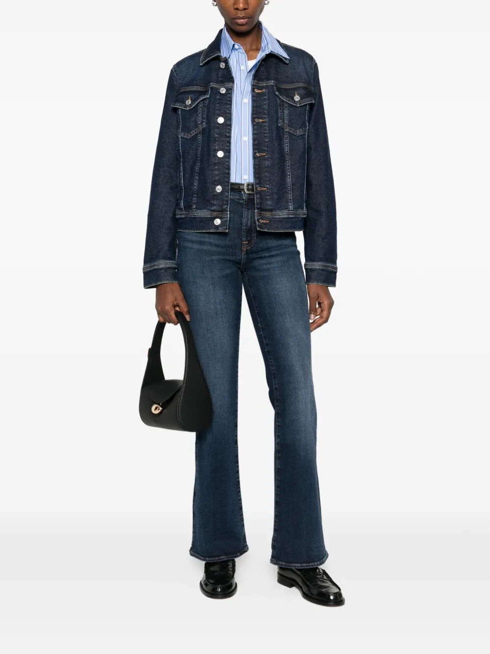 7 For All Mankind The Leggy jeans met vijf zakken - Blauw