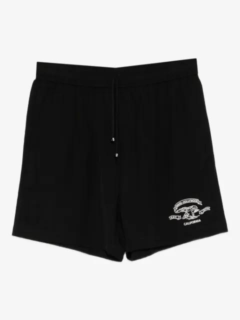 AMIRI shorts de playa con cordones y estampado gráfico