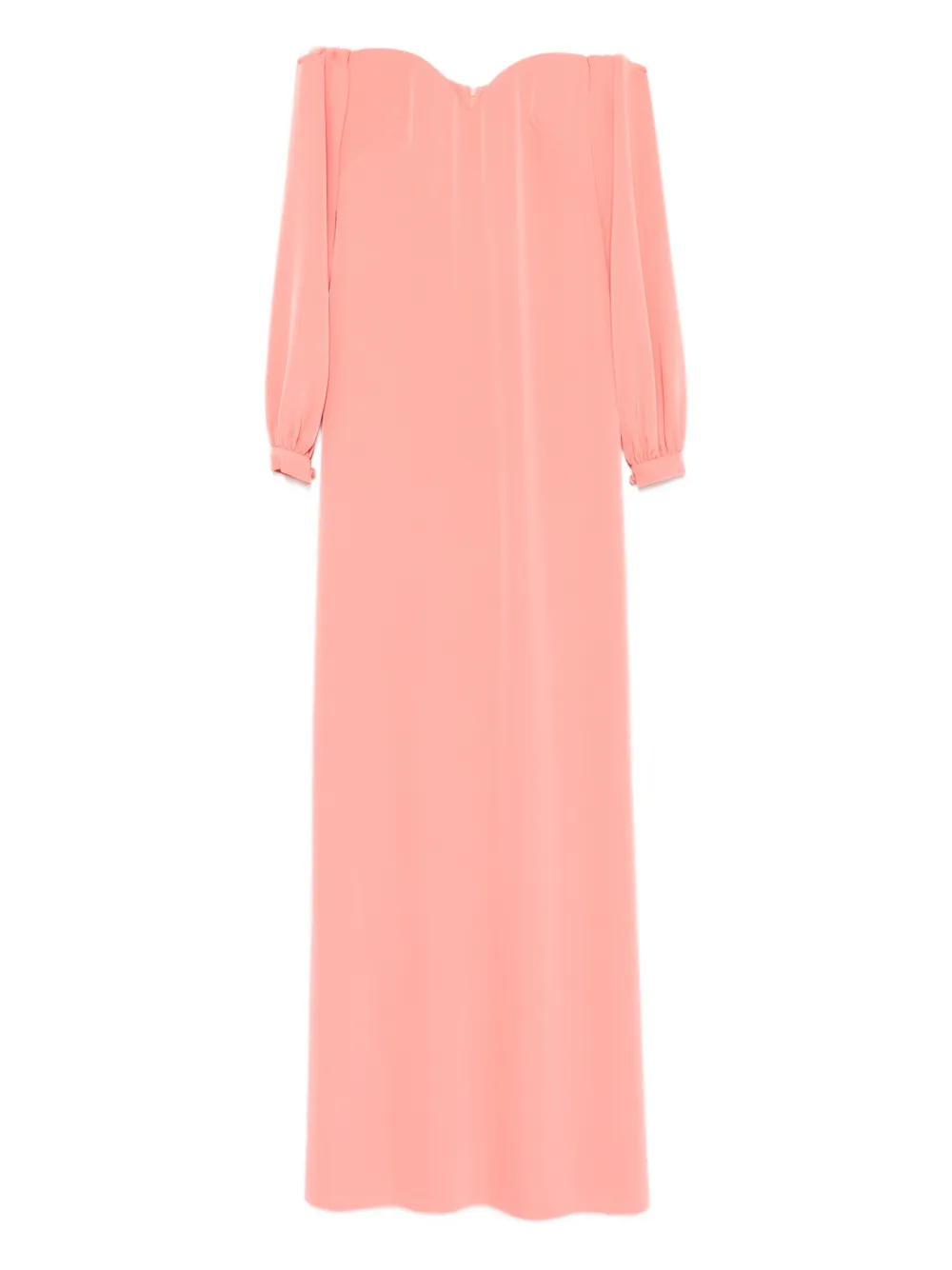 CRISTALLINI Rafaela long-sleeves maxi dress - Rosa