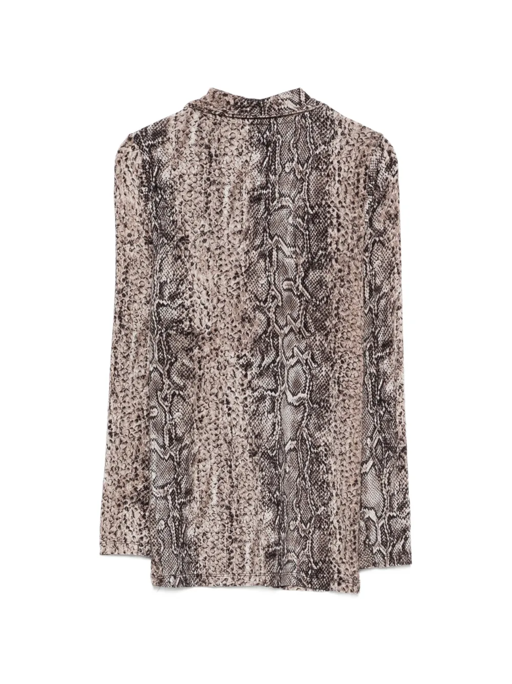 Baserange Cosme snakes-pattern shirt - Beige