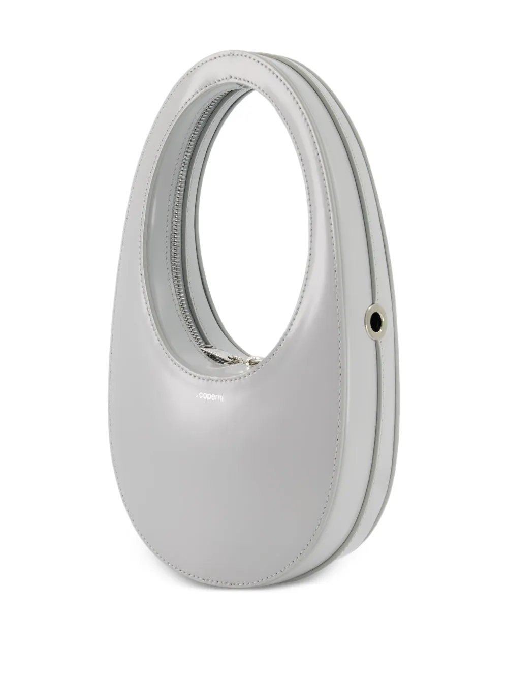 Coperni Swipe Oval Mini Bag In Gray