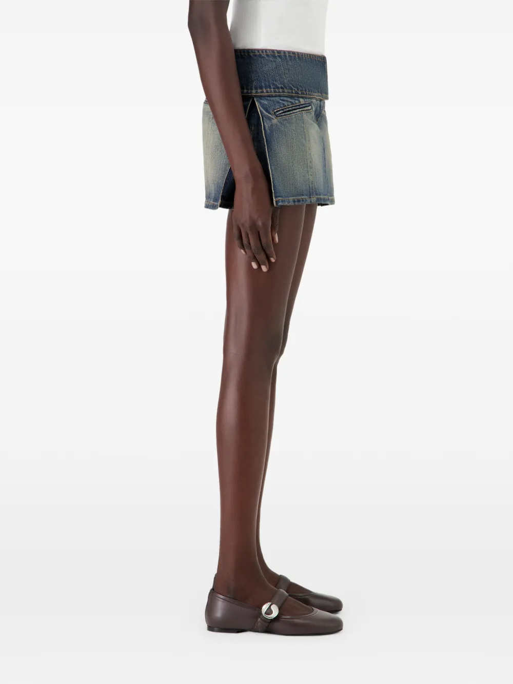 Coperni Ballerina's met teendetail en gesp Bruin