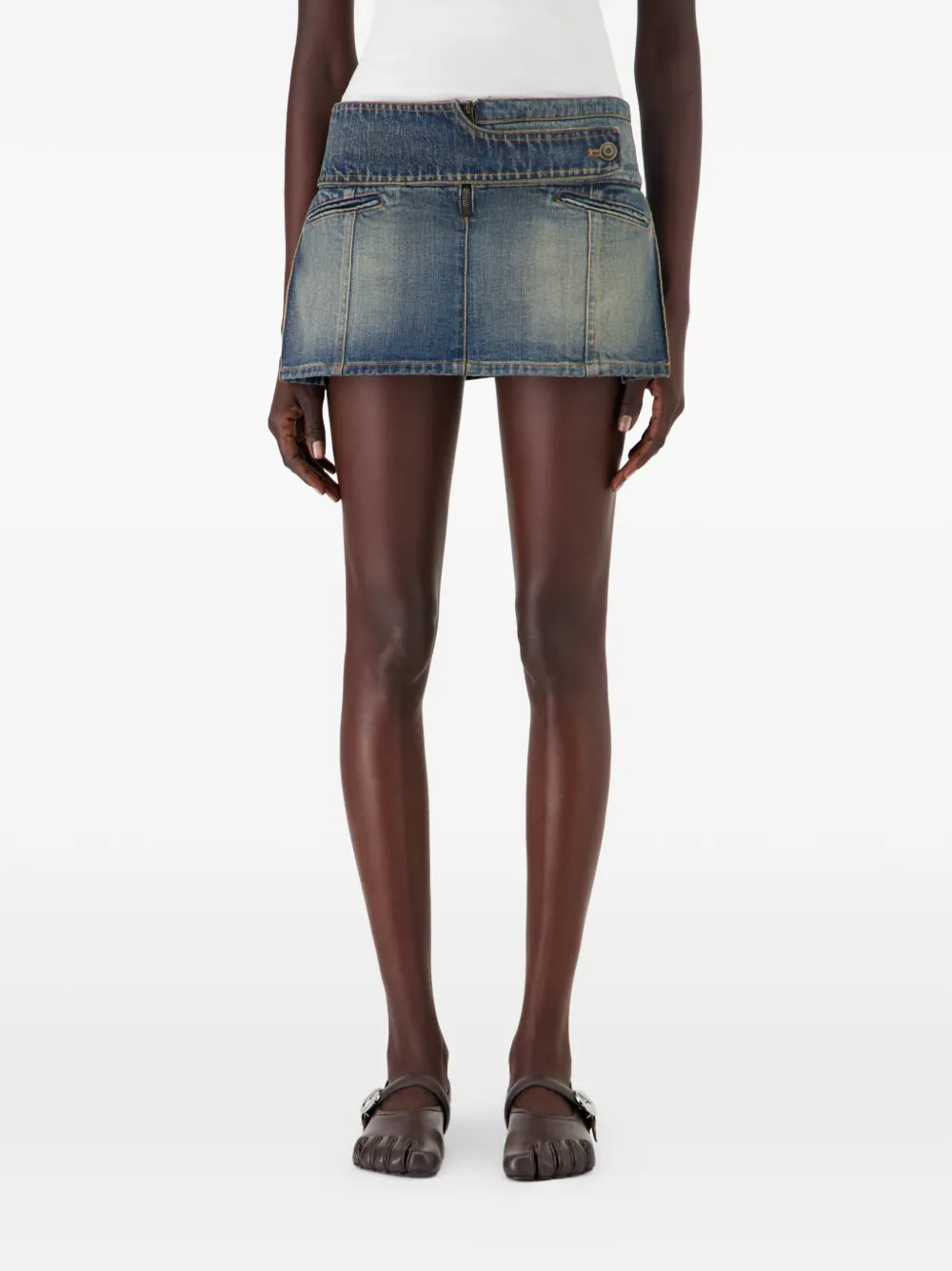 Coperni Ballerina's met teendetail en gesp - Bruin