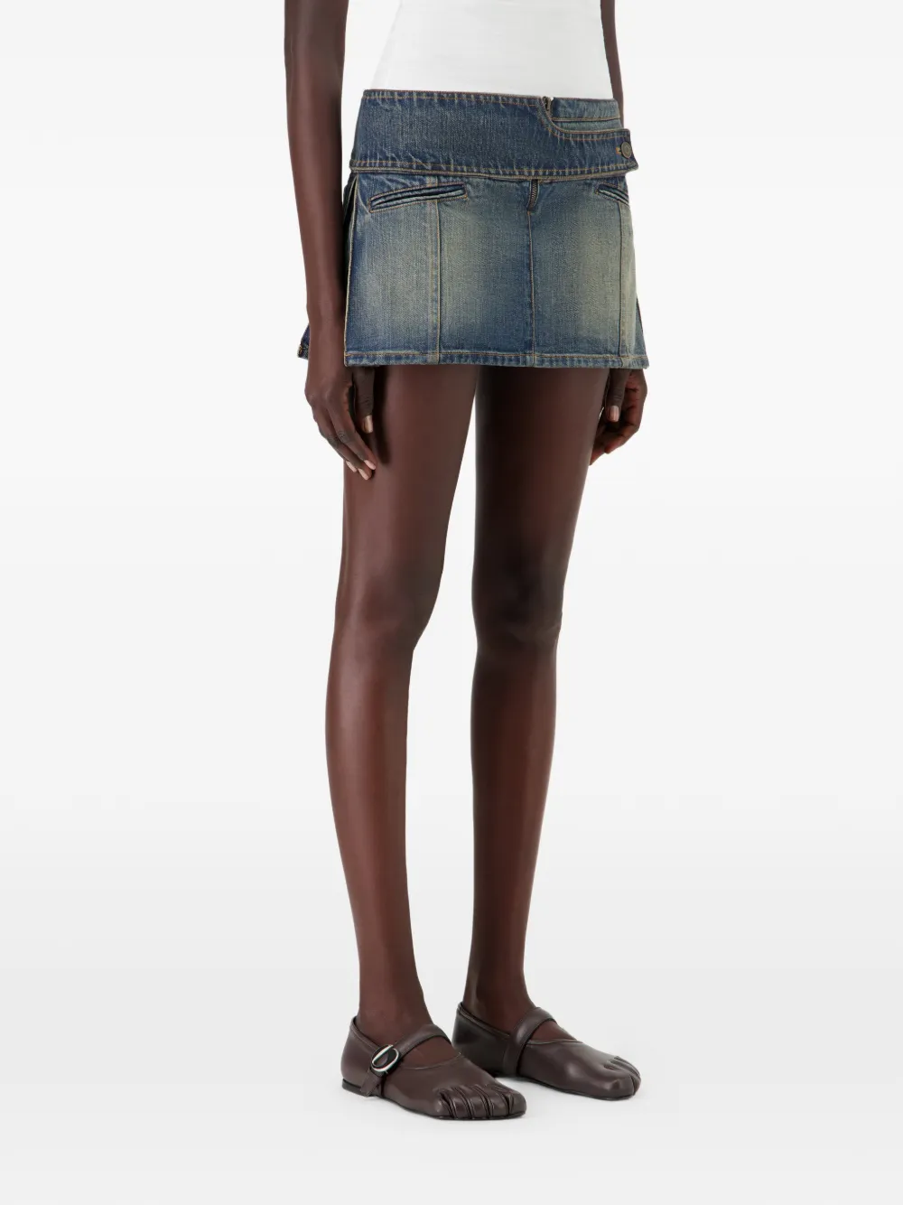 Coperni Ballerina's met teendetail en gesp Bruin