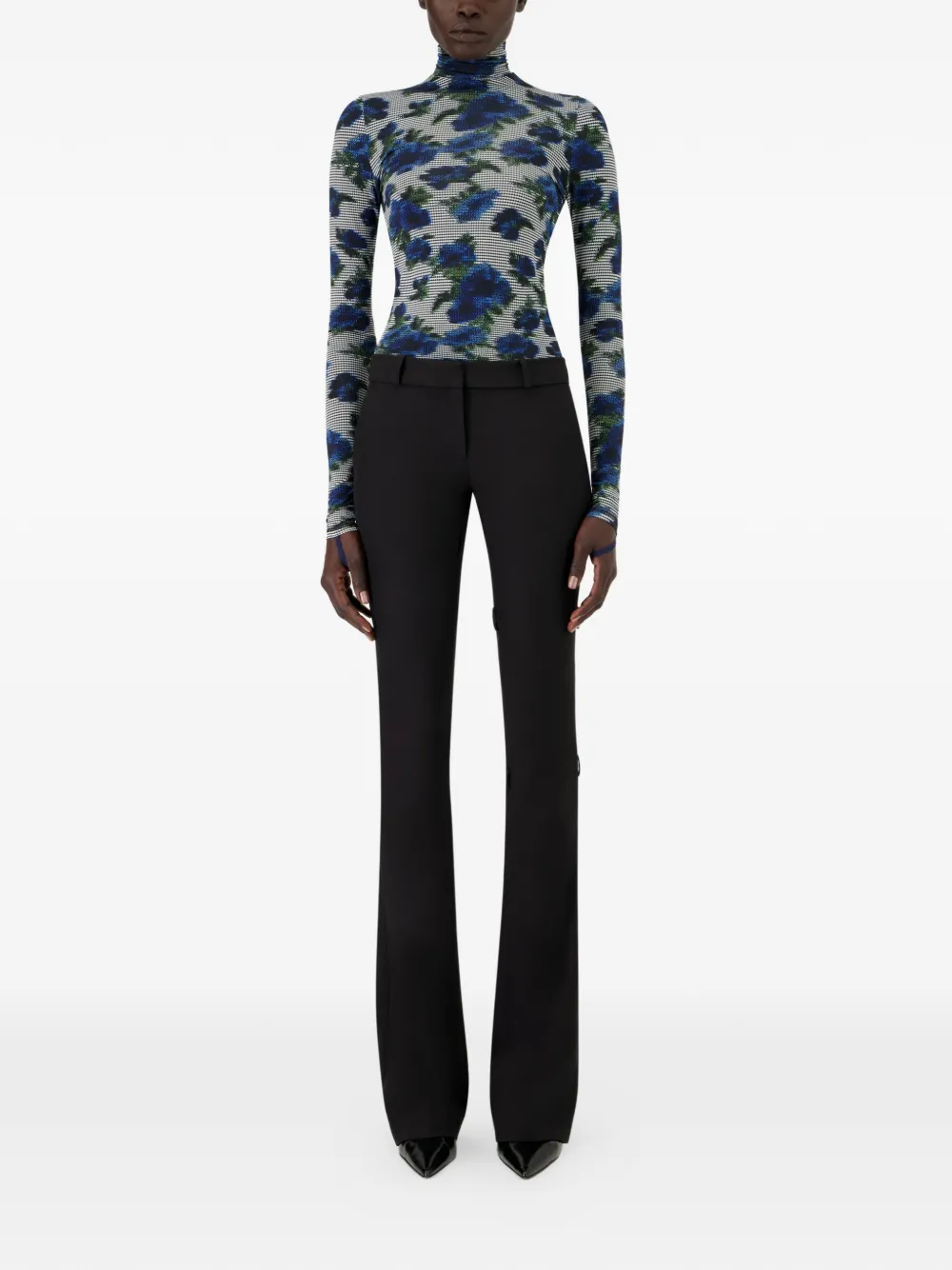 Coperni Flared broek met achterzak - Zwart