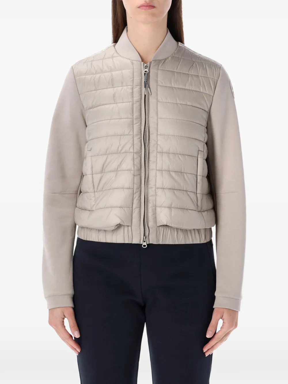 Parajumpers Loretta Quilted Zip-up Jacket In Gray