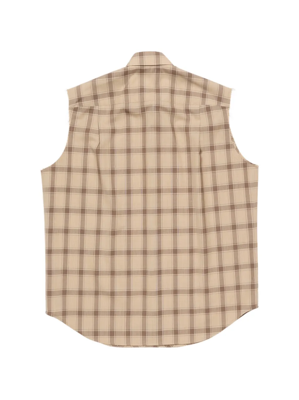 Acne Studios チェックノースリーブシャツ | ニュートラル | FARFETCH JP