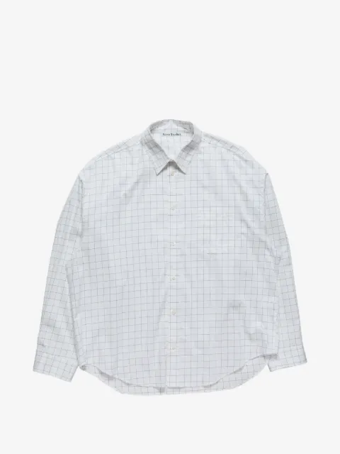 Acne Studios check button-up shirt
