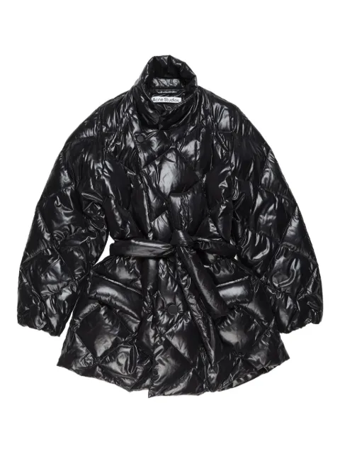 Acne Studios quilted belted padded coat 