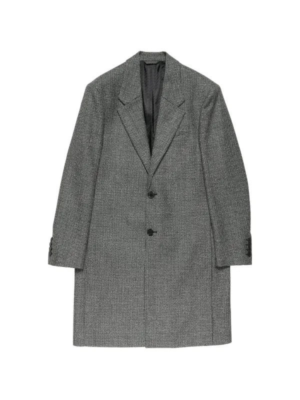 Acne Studios Single-breasted Wool Overcoat in Grey